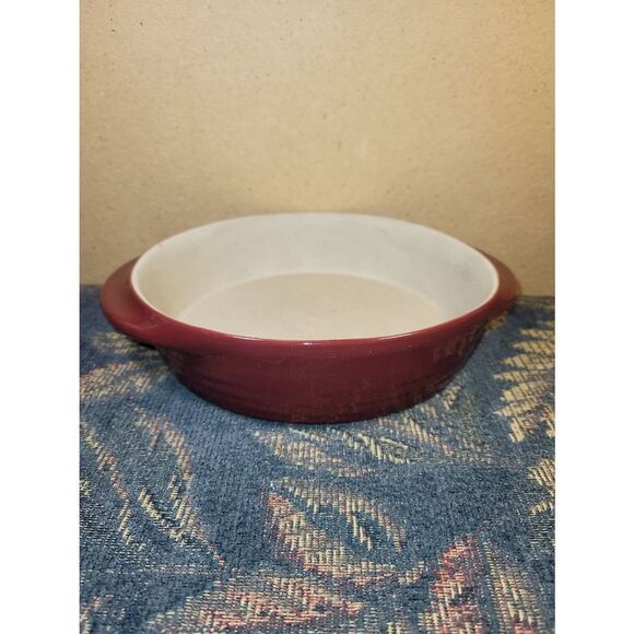 Pampered Chef Cranberry Deep Dish Stoneware Baker - Picture 1 of 6